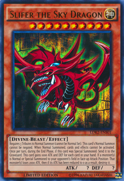 Slifer the Sky Dragon [LDK2-ENS01] Ultra Rare | Deep Dive Games St. Marys