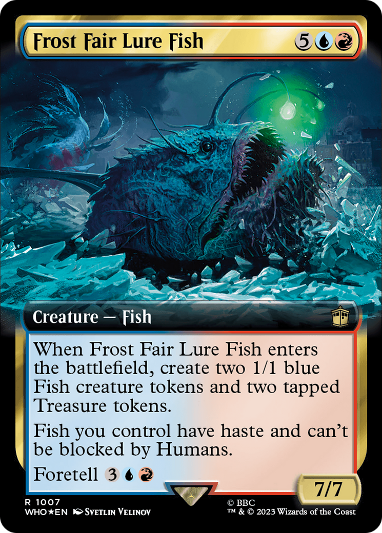 Frost Fair Lure Fish (Extended Art) (Surge Foil) [Doctor Who] | Deep Dive Games St. Marys