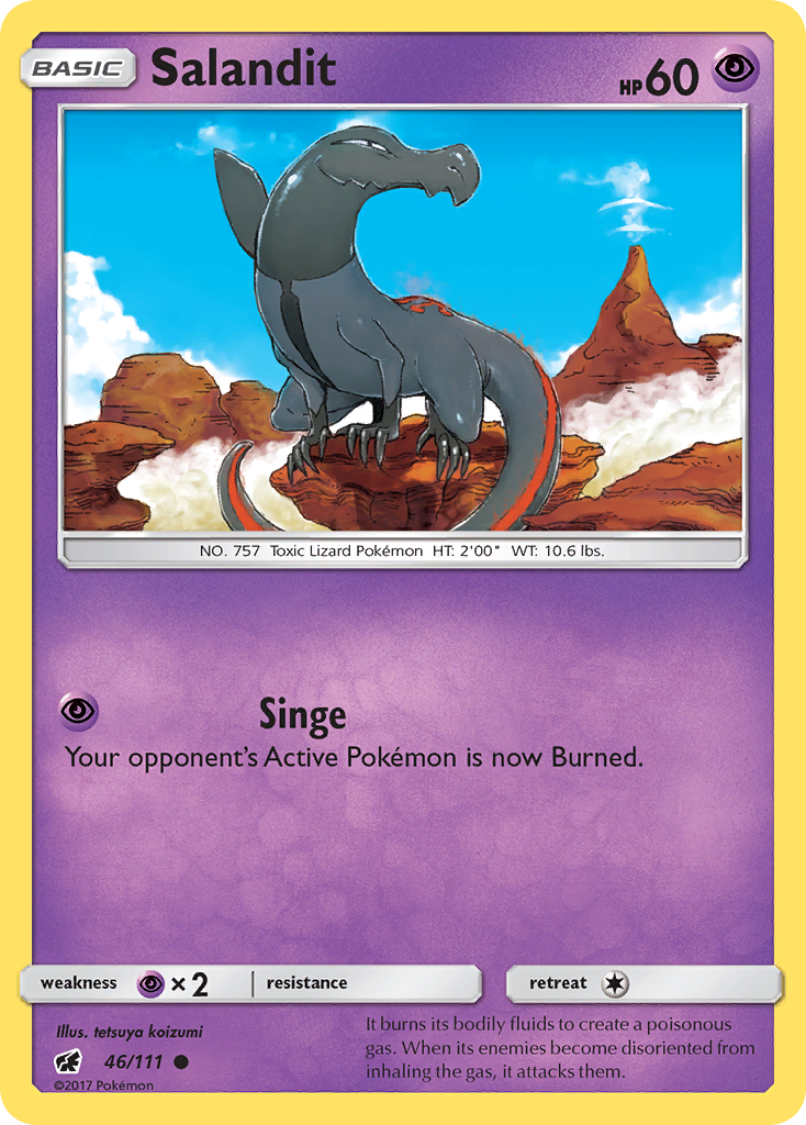 Salandit (46/111) [Sun & Moon: Crimson Invasion] | Deep Dive Games St. Marys