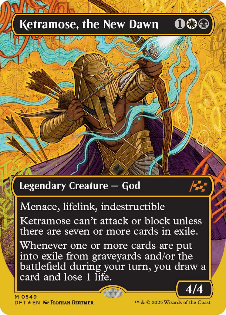 Ketramose, the New Dawn (Borderless) (First-Place Foil) [Aetherdrift] | Deep Dive Games St. Marys