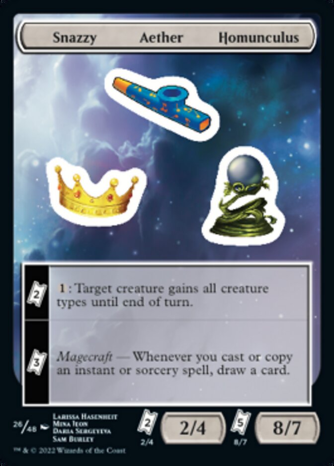 Snazzy Aether Homunculus [Unfinity Stickers] | Deep Dive Games St. Marys