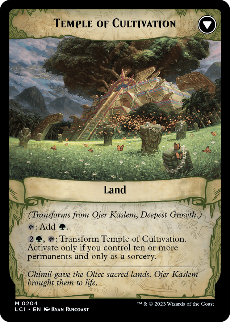 Ojer Kaslem, Deepest Growth // Temple of Cultivation [The Lost Caverns of Ixalan Prerelease Cards] | Deep Dive Games St. Marys