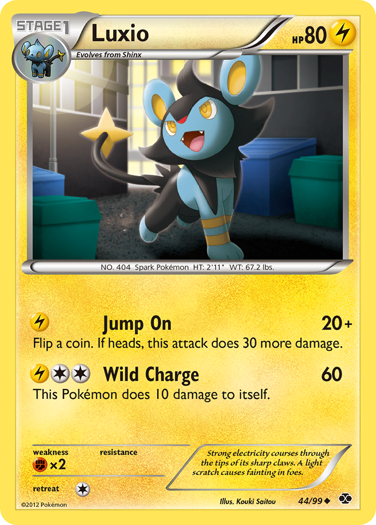 Luxio (44/99) [Black & White: Next Destinies] | Deep Dive Games St. Marys