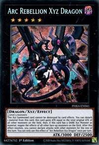 Arc Rebellion Xyz Dragon [PHRA-EN041] Secret Rare | Deep Dive Games St. Marys