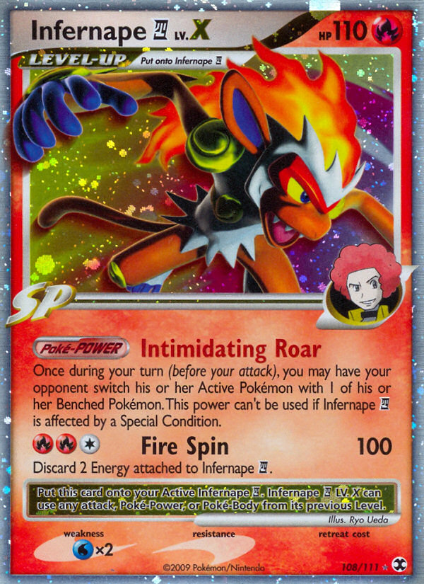 Infernape LV.X (108/111) [Platinum: Rising Rivals] | Deep Dive Games St. Marys