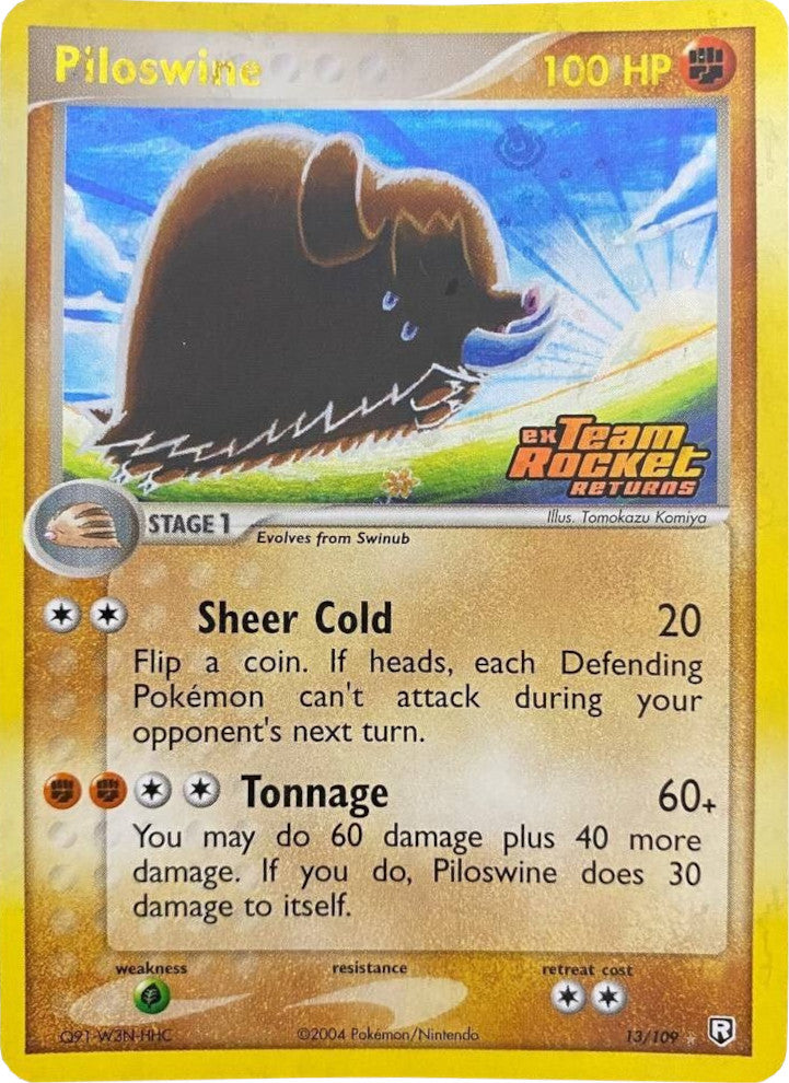 Piloswine (13/109) (Stamped) [EX: Team Rocket Returns] | Deep Dive Games St. Marys