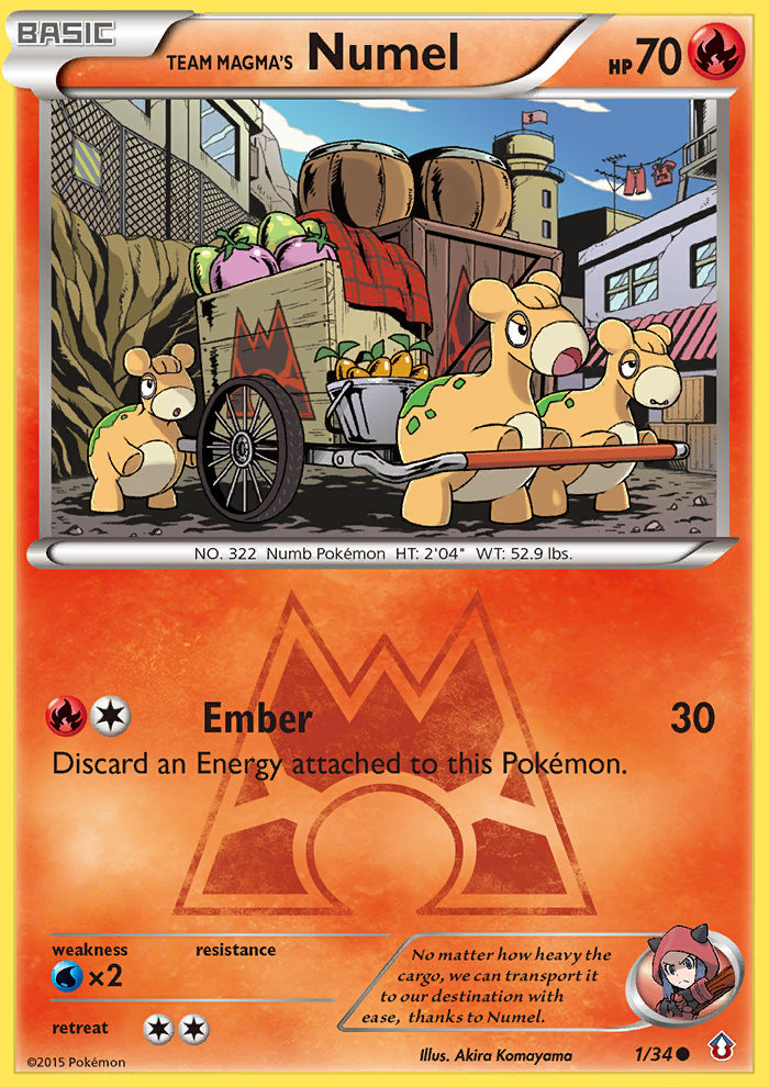 Team Magma's Numel (1/34) [XY: Double Crisis] | Deep Dive Games St. Marys