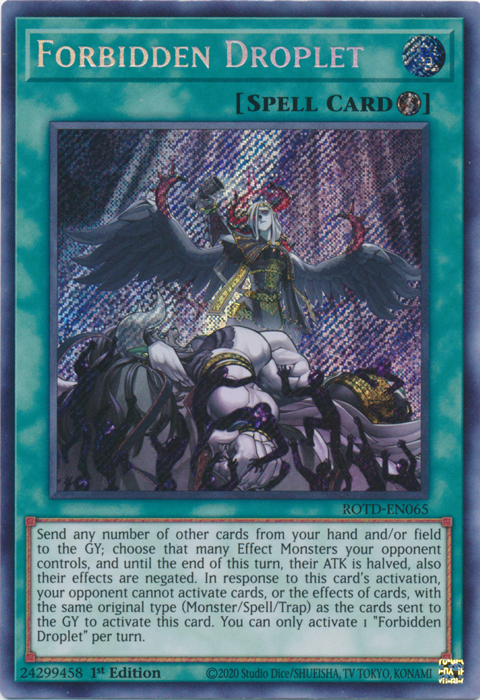 Forbidden Droplet [ROTD-EN065] Secret Rare | Deep Dive Games St. Marys