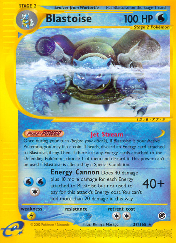 Blastoise (37/165) [Expedition: Base Set] | Deep Dive Games St. Marys