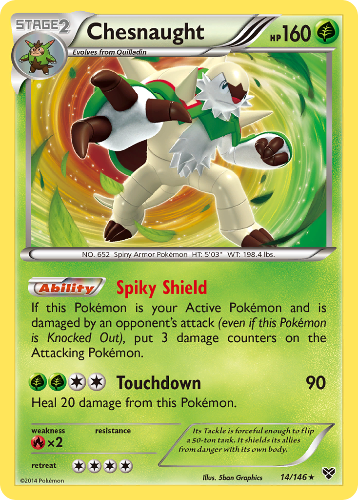 Chesnaught (14/146) [XY: Base Set] | Deep Dive Games St. Marys