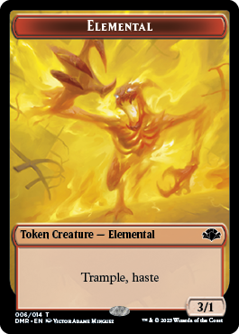 Goblin // Elemental Double-Sided Token [Dominaria Remastered Tokens] | Deep Dive Games St. Marys