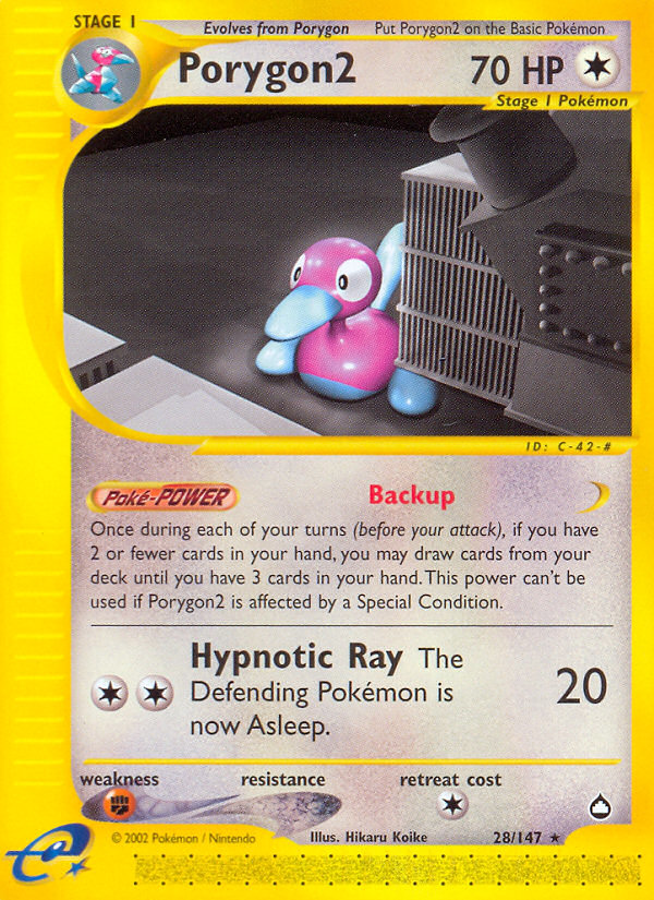 Porygon2 (28/147) [Aquapolis] | Deep Dive Games St. Marys