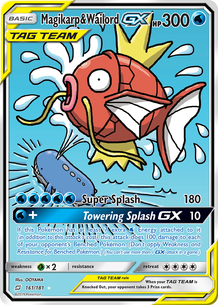 Magikarp & Wailord GX (161/181) [Sun & Moon: Team Up] | Deep Dive Games St. Marys