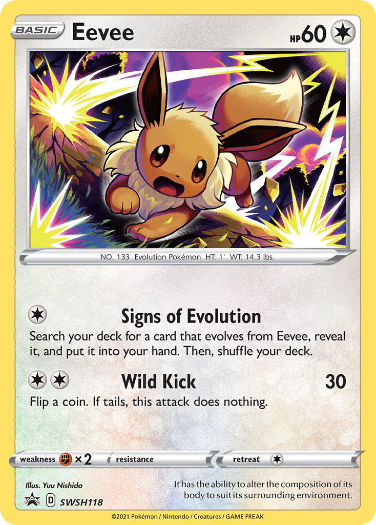 Eevee (SWSH118) [Sword & Shield: Black Star Promos] | Deep Dive Games St. Marys