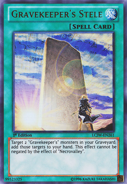 Gravekeeper's Stele [LCJW-EN261] Ultra Rare | Deep Dive Games St. Marys