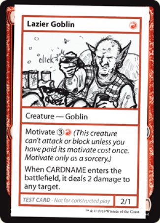 Lazier Goblin (2021 Edition) [Mystery Booster Playtest Cards] | Deep Dive Games St. Marys