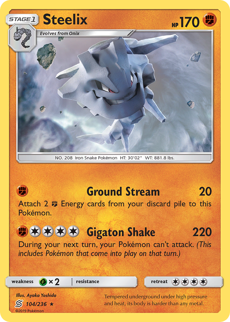 Steelix (104/236) [Sun & Moon: Unified Minds] | Deep Dive Games St. Marys