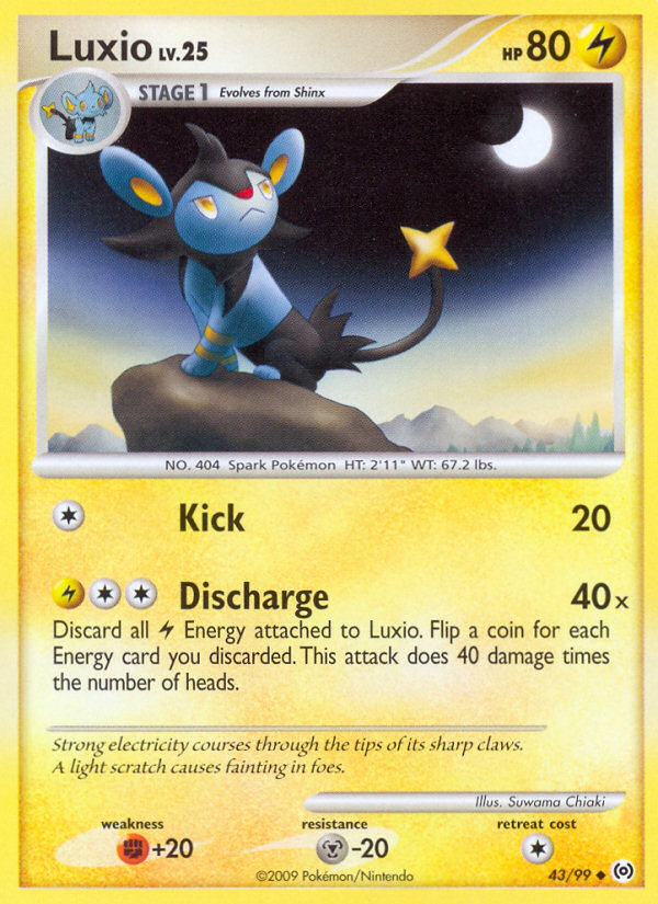 Luxio (43/99) [Platinum: Arceus] | Deep Dive Games St. Marys