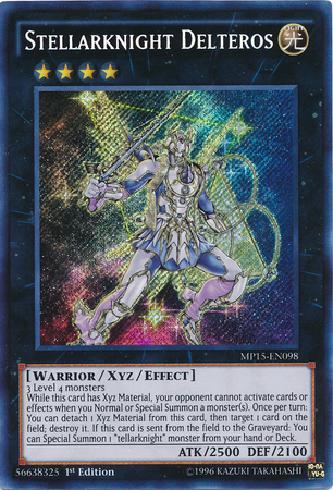 Stellarknight Delteros [MP15-EN098] Secret Rare | Deep Dive Games St. Marys