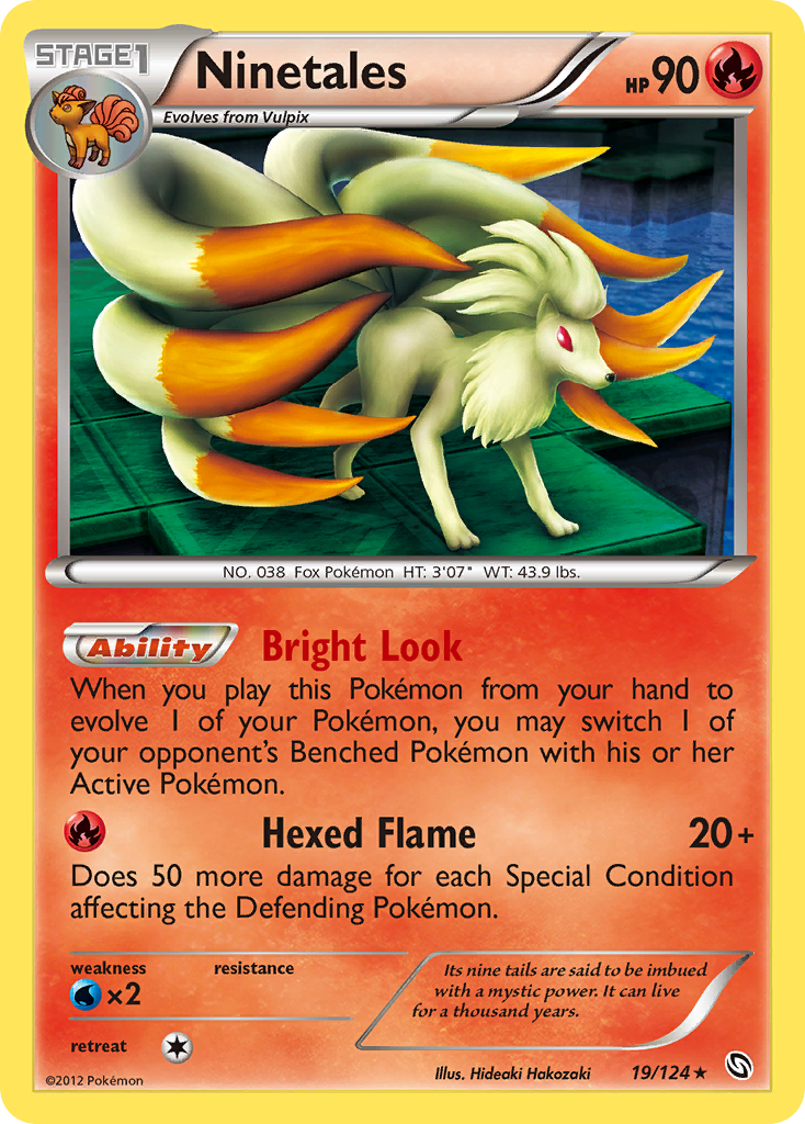 Ninetales (19/124) [Black & White: Dragons Exalted] | Deep Dive Games St. Marys