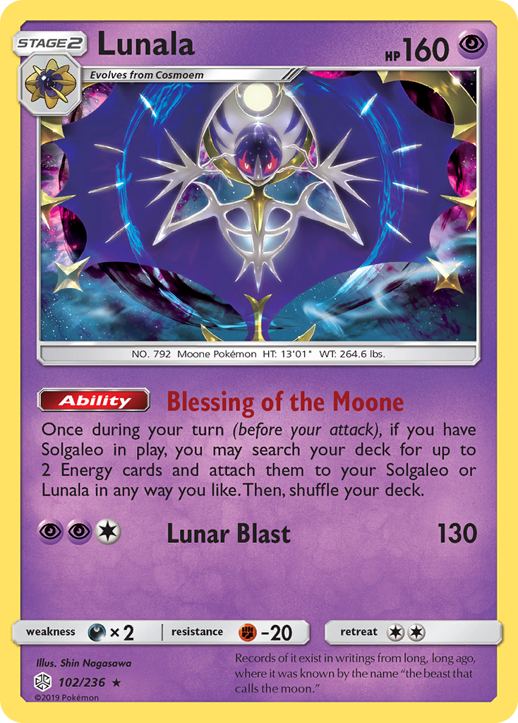 Lunala (102/236) [Sun & Moon: Cosmic Eclipse] | Deep Dive Games St. Marys