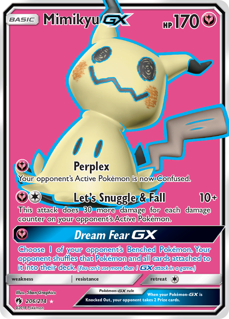 Mimikyu GX (206/214) [Sun & Moon: Lost Thunder] | Deep Dive Games St. Marys