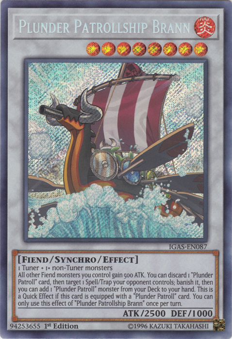 Plunder Patrollship Brann [IGAS-EN087] Secret Rare | Deep Dive Games St. Marys