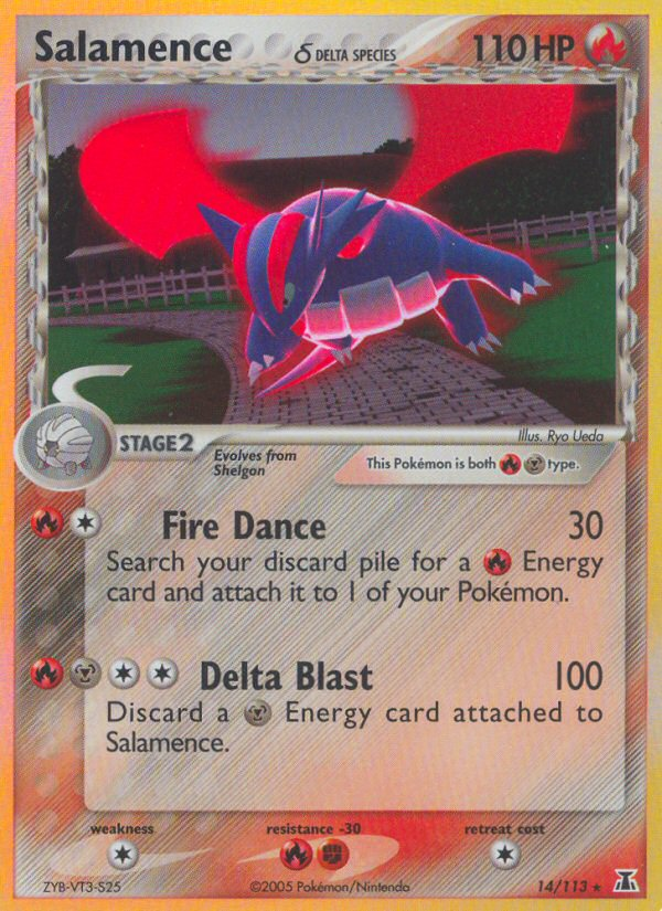 Salamence (14/113) (Delta Species) [EX: Delta Species] | Deep Dive Games St. Marys