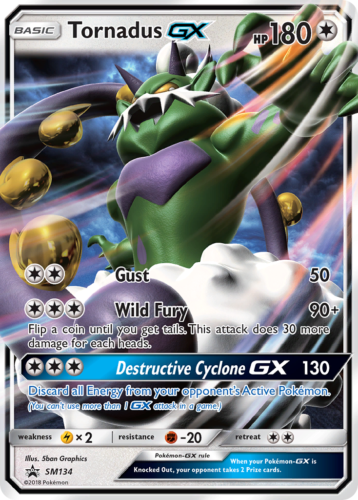 Tornadus GX (SM134) [Sun & Moon: Black Star Promos] | Deep Dive Games St. Marys