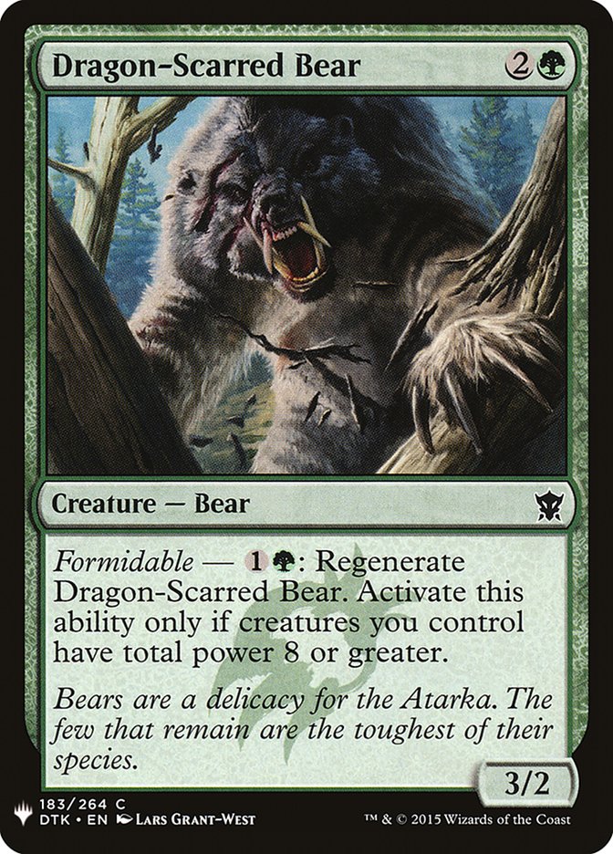 Dragon-Scarred Bear [Mystery Booster] | Deep Dive Games St. Marys