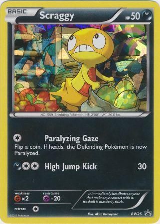 Scraggy (BW25) (Cracked Ice Holo) [Black & White: Black Star Promos] | Deep Dive Games St. Marys