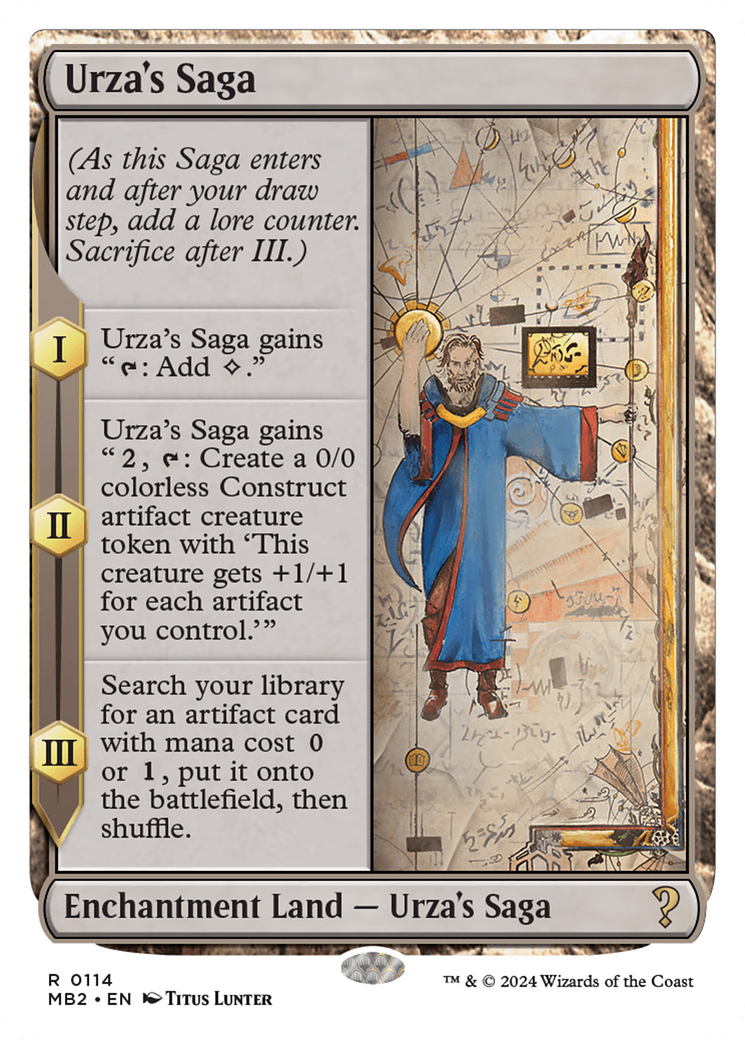 Urza's Saga (White Border) [Mystery Booster 2] | Deep Dive Games St. Marys