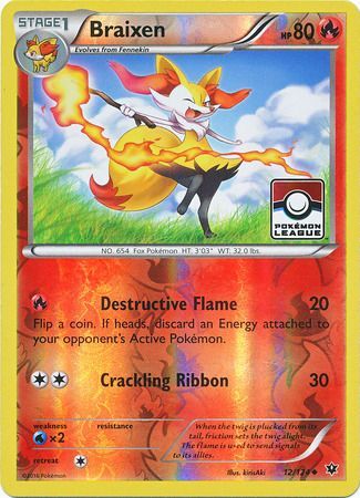 Braixen (12/124) (League Promo) [XY: Fates Collide] | Deep Dive Games St. Marys