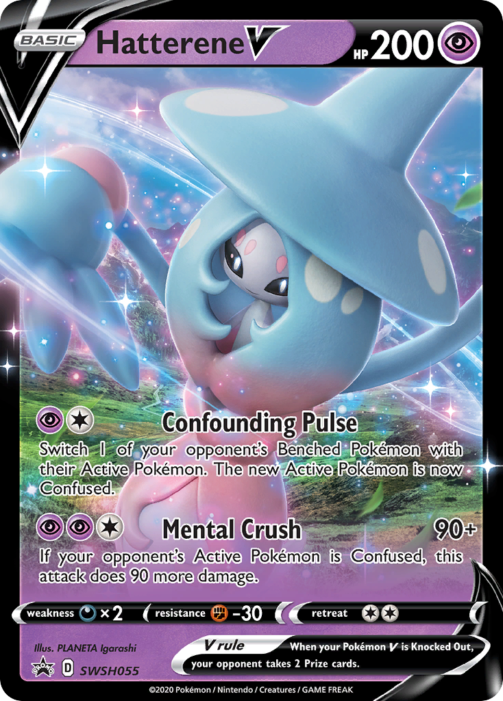 Hatterene V (SWSH055) [Sword & Shield: Black Star Promos] | Deep Dive Games St. Marys