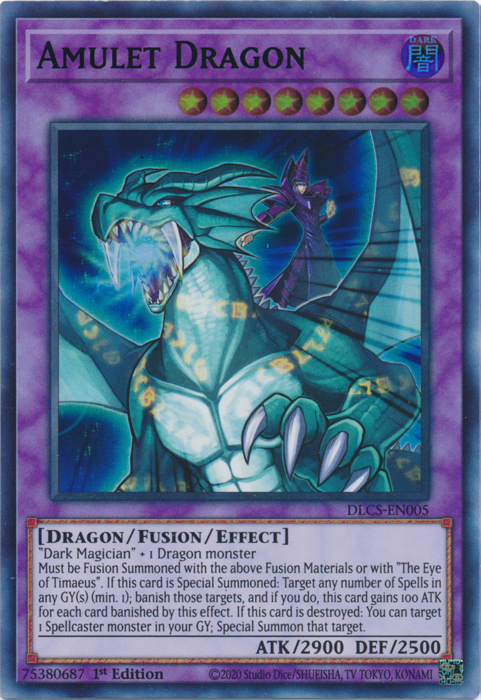 Amulet Dragon (Green) [DLCS-EN005] Ultra Rare | Deep Dive Games St. Marys