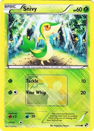 Snivy (1/114) (League Promo) [Black & White: Base Set] | Deep Dive Games St. Marys