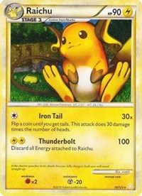 Raichu (10/123) (Cracked Ice Holo) [HeartGold & SoulSilver: Base Set] | Deep Dive Games St. Marys