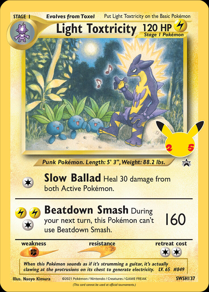 Light Toxtricity (SWSH137) (Jumbo Card) [Sword & Shield: Black Star Promos] | Deep Dive Games St. Marys