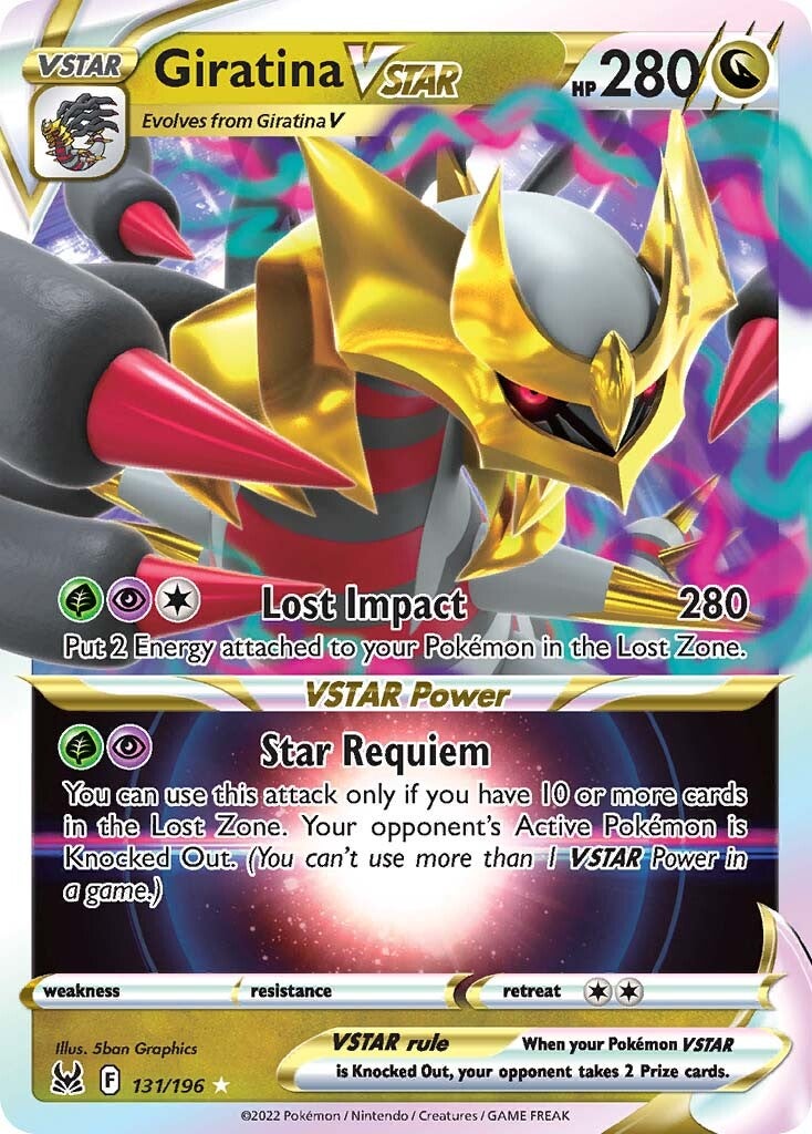 Giratina VSTAR (131/196) (Jumbo Card) [Sword & Shield: Lost Origin] | Deep Dive Games St. Marys