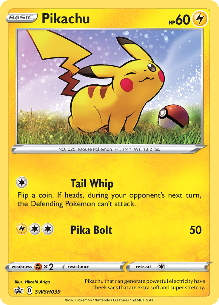 Pikachu (SWSH039) [Sword & Shield: Black Star Promos] | Deep Dive Games St. Marys