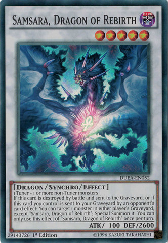 Samsara, Dragon of Rebirth [DUEA-EN052] Super Rare | Deep Dive Games St. Marys