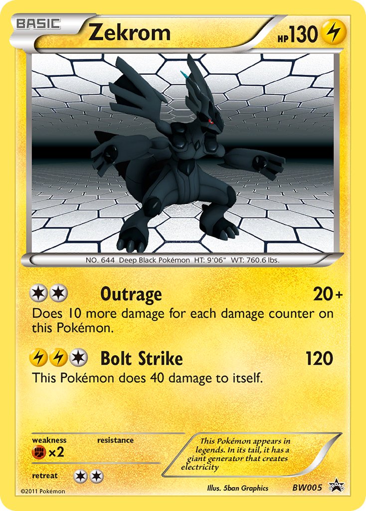 Zekrom (BW005) [Black & White: Black Star Promos] | Deep Dive Games St. Marys