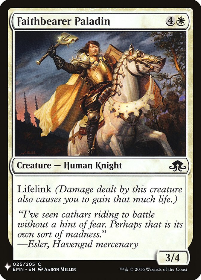 Faithbearer Paladin [Mystery Booster] | Deep Dive Games St. Marys