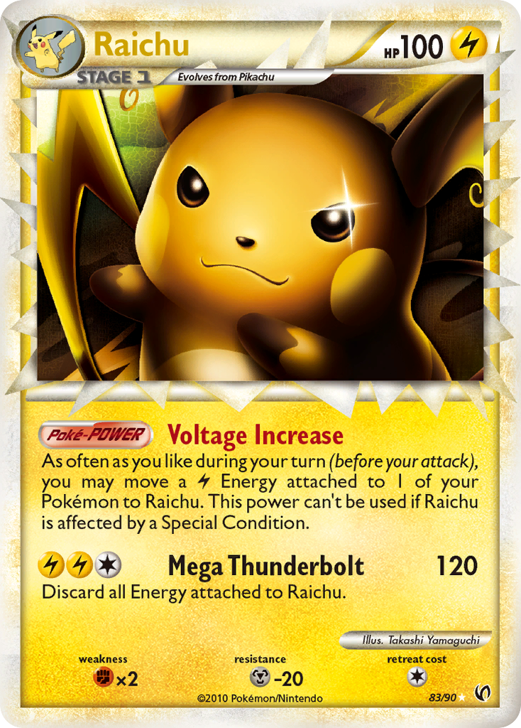 Raichu (83/90) [HeartGold & SoulSilver: Undaunted] | Deep Dive Games St. Marys