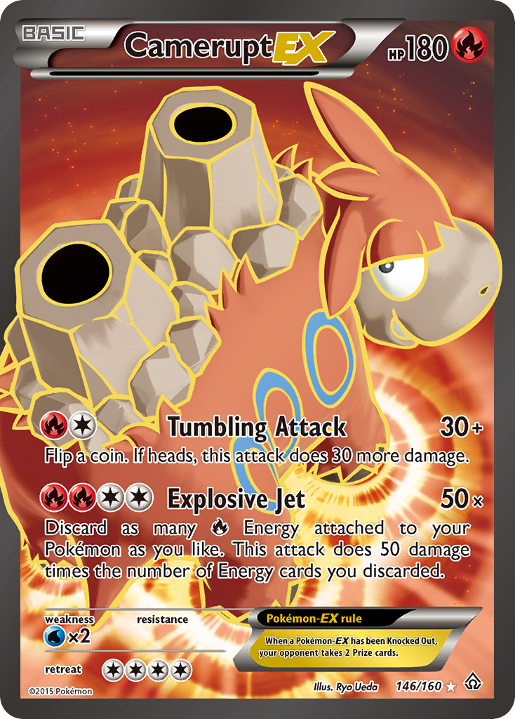 Camerupt EX (146/160) [XY: Primal Clash] | Deep Dive Games St. Marys