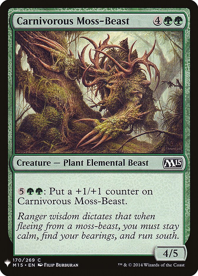 Carnivorous Moss-Beast [Mystery Booster] | Deep Dive Games St. Marys