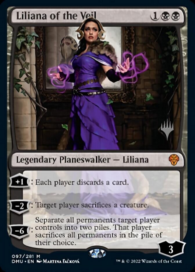 Liliana of the Veil (Promo Pack) [Dominaria United Promos] | Deep Dive Games St. Marys