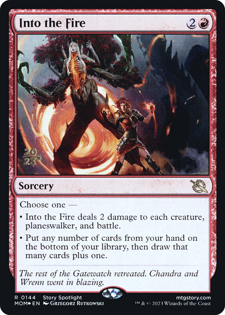 Into the Fire [March of the Machine Prerelease Promos] | Deep Dive Games St. Marys