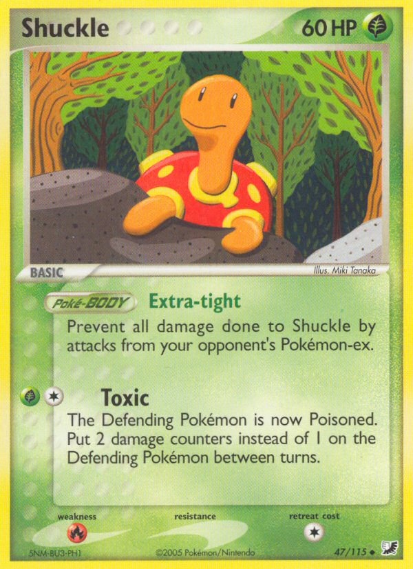 Shuckle (47/115) [EX: Unseen Forces] | Deep Dive Games St. Marys