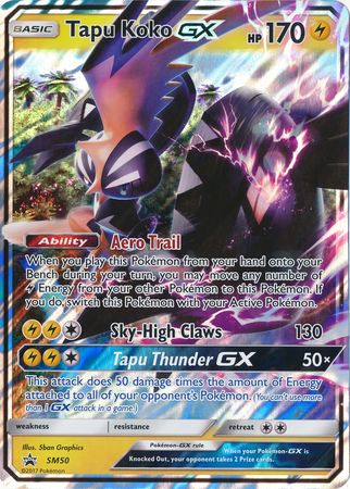 Tapu Koko GX (SM50) (Jumbo Card) [Sun & Moon: Black Star Promos] | Deep Dive Games St. Marys